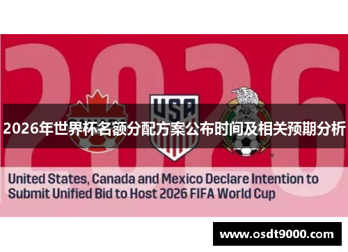 2026年世界杯名额分配方案公布时间及相关预期分析